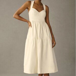 Forever That Girl Denim Sweetheart Tiered Dress XS